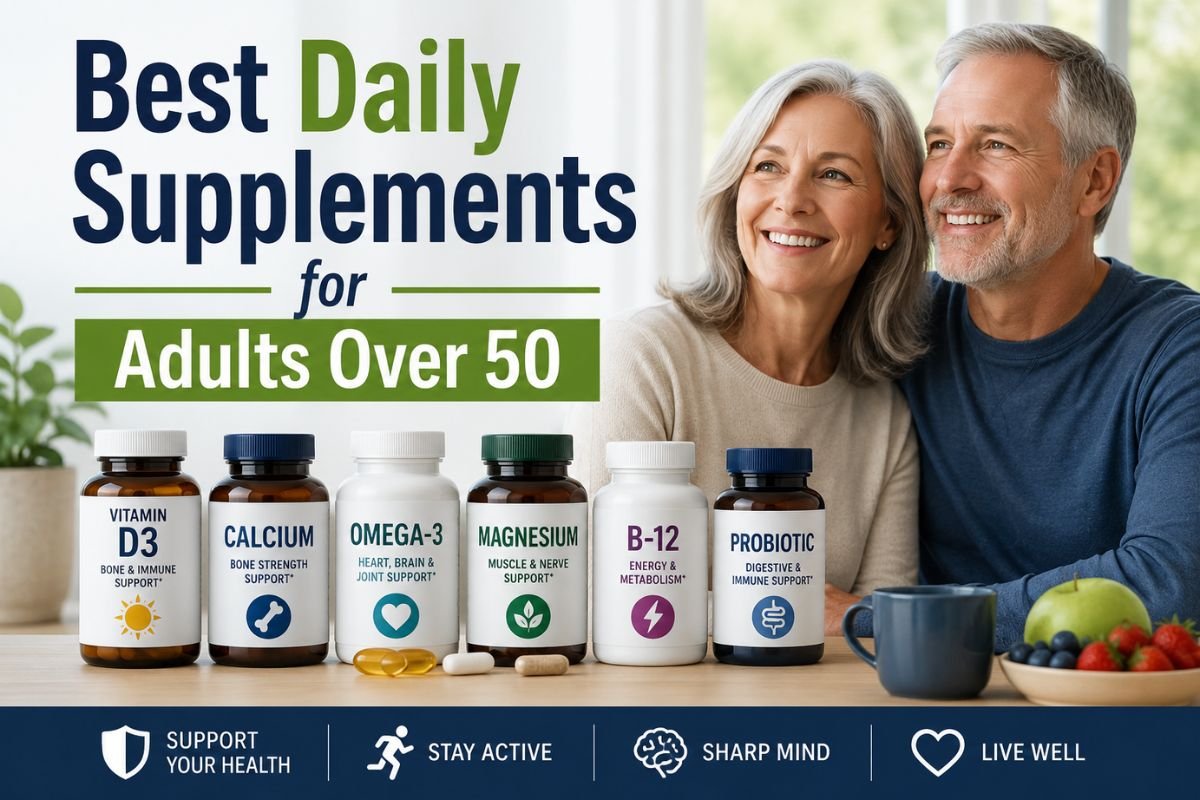 Best Daily Supplements for Adults Over 50
