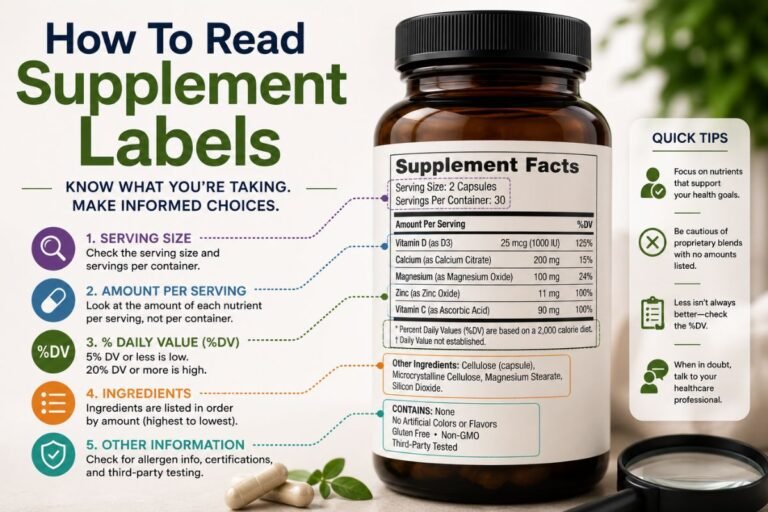 How To Read Supplement Labels